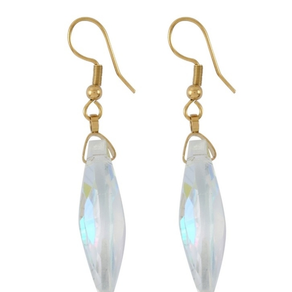 NWT Simulated Mercury Topaz Earrings and Pendant Necklace - Picture 11 of 12